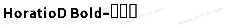 HoratioD Bold字体转换